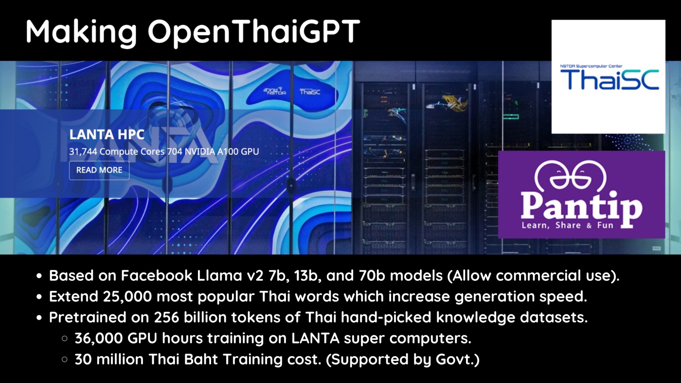 Making OpenThaiGPT