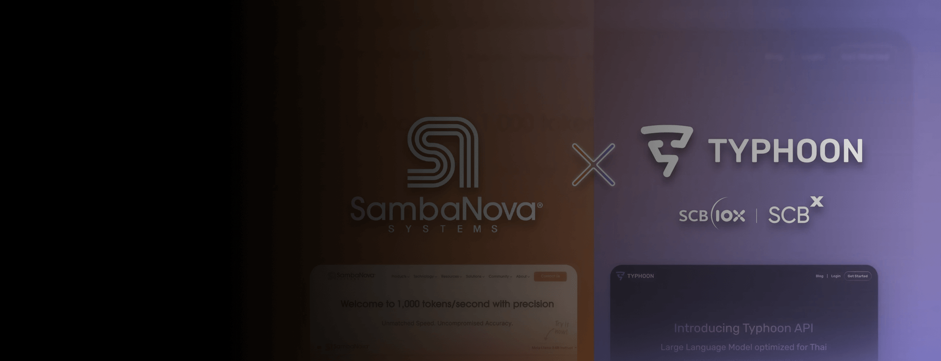 SCBX, SCB 10X AND SAMBANOVA ENTER INTO MILESTONE AGREEMENT TO EXPAND AI MODELS; TYPHOON THAI LLM ADDED TO SAMBA-1